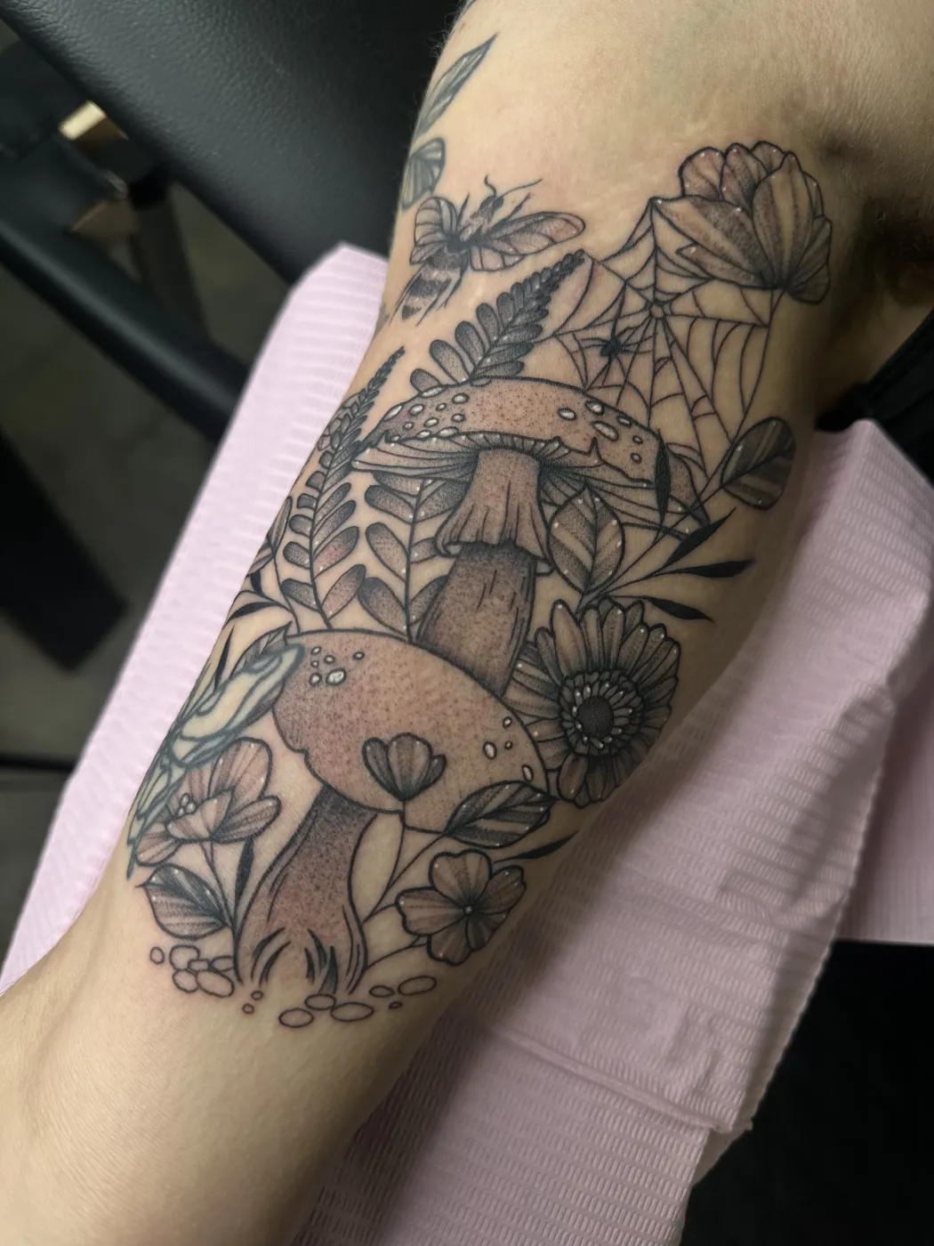 Black and grey tattoo by Ireland Bower, 3 of 6