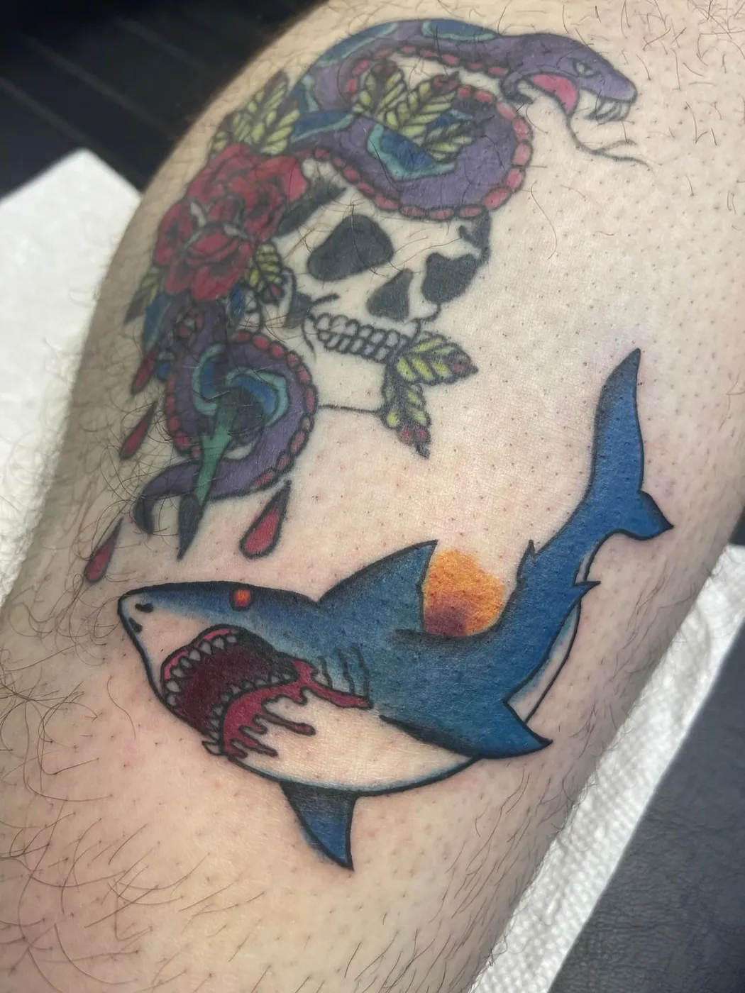 Colour tattoo by Ireland Bower, 2 of 7