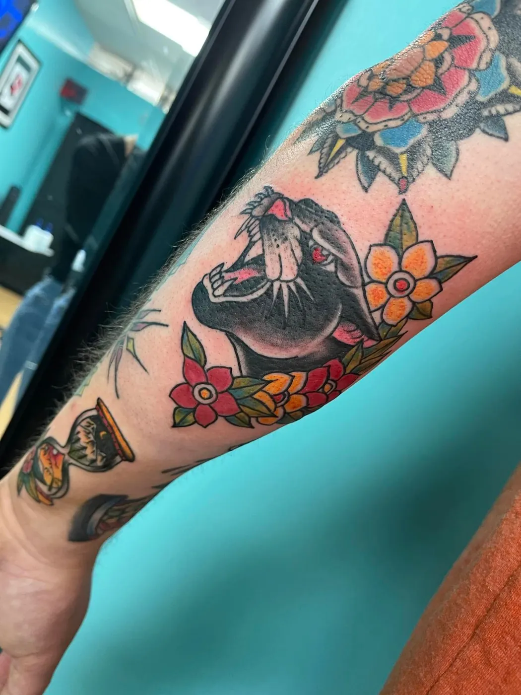 Colour tattoo by Ireland Bower, 3 of 7